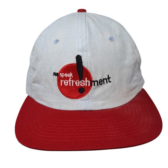 We Speak Refreshment Slideback Cap Hat Multi One Size Vintage Coca Cola - Picture 1 of 8
